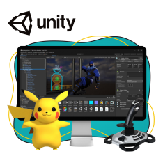 Мир игр на Unity 2D на популярном движке + AI-помощники - КИБЕРшкола программирования для детей, компьютерные курсы для школьников, начинающих и подростков - KIBERone г. Балашиха