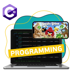 Программирование на C#. Удивительный мир 2D-игр - КИБЕРшкола программирования для детей, компьютерные курсы для школьников, начинающих и подростков - KIBERone г. Балашиха